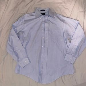 Enro Pima Pin-Point Oxford Shirt Light Blue